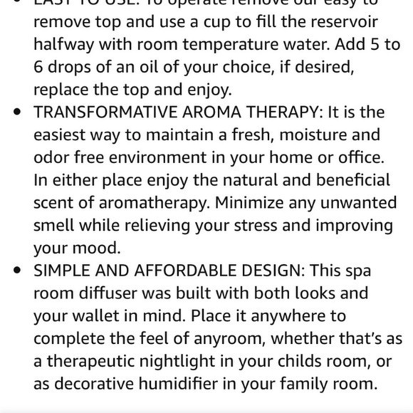 Like new Green𝙖𝙞𝙧 Essential Oil Diffuser SpaVapor + Changes Color - Picture 13 of 15